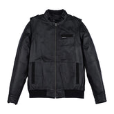 Mens BLack Double-Faced Knit Jacket